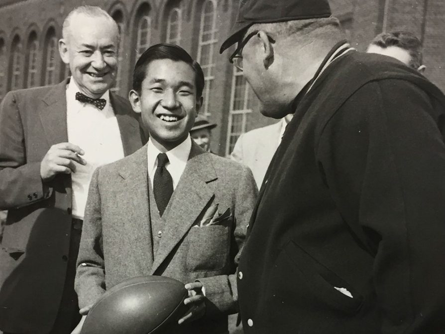 Crown Prince Akihito visits CJS (1953) 