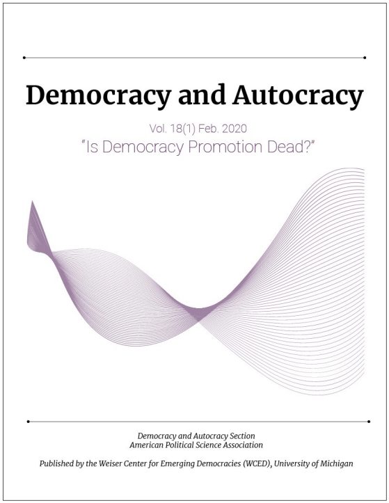 Democracy and Autocracy Vol. 18(1)