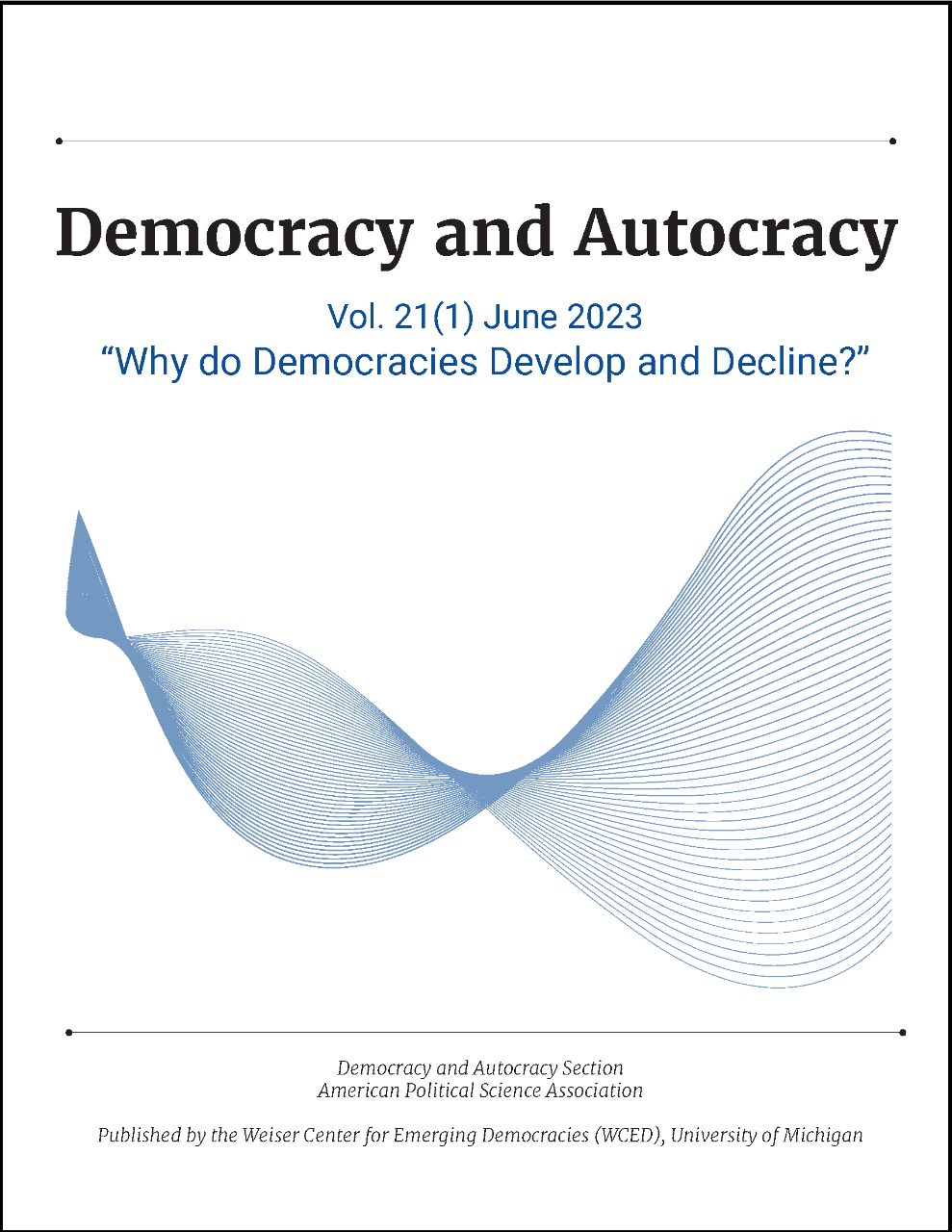 Democracy and Autocracy cover "Why do Democracies Develop and Decline?"