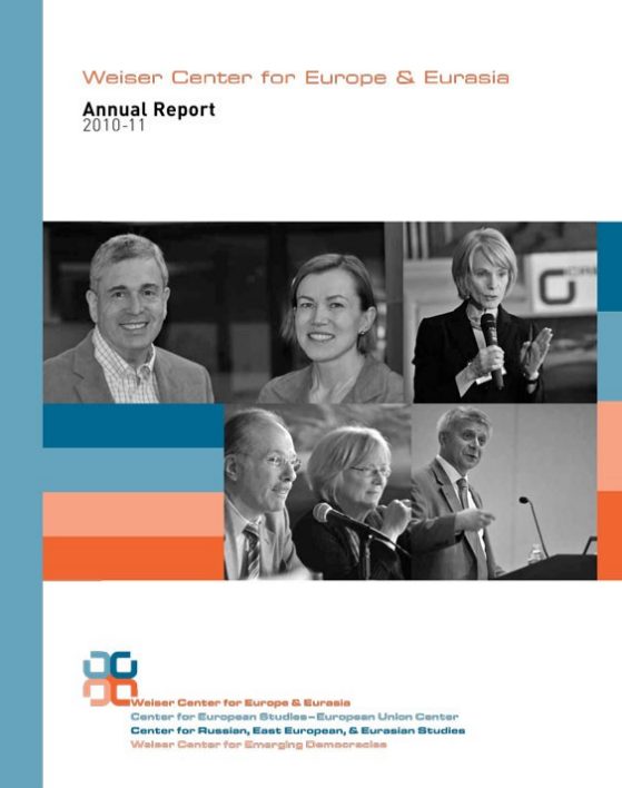 WCEE Annual Report 2010-11 cover