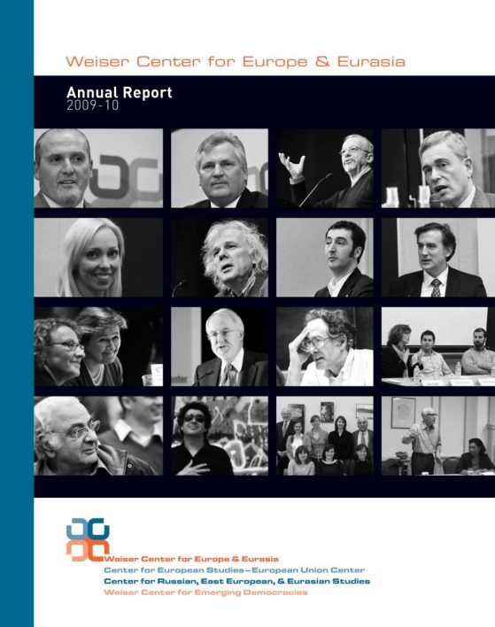 WCEE Annual Report 2009-10 cover